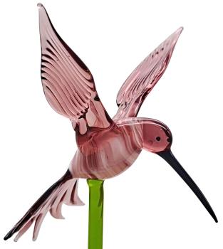 Preview: Pflanzenstecker mit Kolibri (lila)